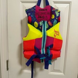 Hyperlite Kids Life Jacket with Colorful Design